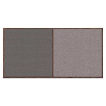 United Visual Products Enclosed Corkboard, 1 Door, 72"x48", 4" Fra UV3412-BLACK-BUFF